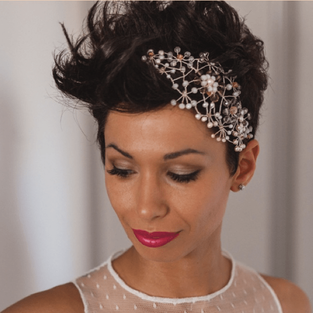 PEINADOS Y RECOGIDOS DE NOVIA PELO CORTO PELUQUERIA MOURE MALLORCA (1)