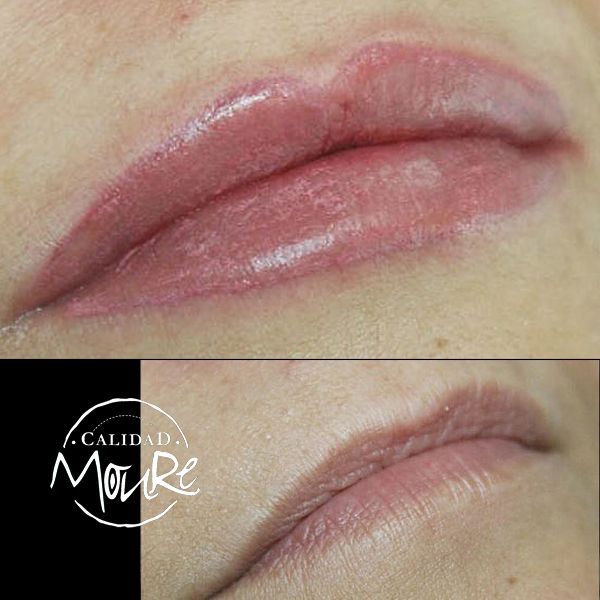 Antes y despues micropigmentacion de labios (9