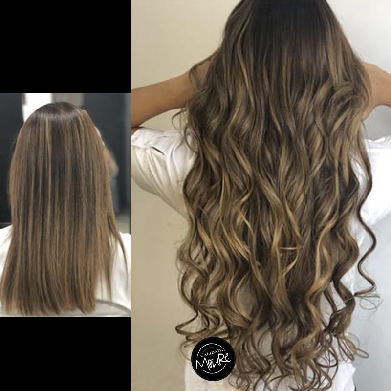 ExtensionesMoure antes y despues queratina de grapas adhesivas y de hilo (5)