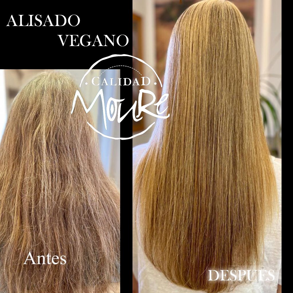 ALISADO KERATINA VEGANO HIAUROPLASTIA PALMA DE MALLORCA PELUQUERIA MOURE