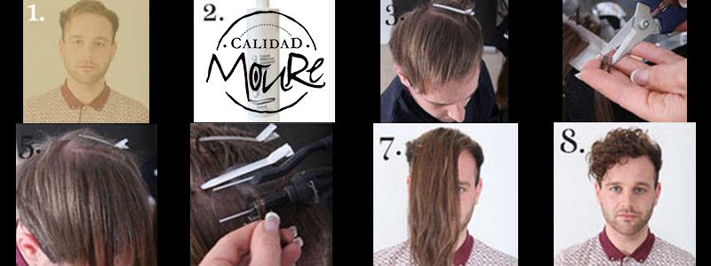 EXTENSIONES DE CHICO PELO CORTO FLEQUILLO PELUQUERIA MOURE MALLORCA