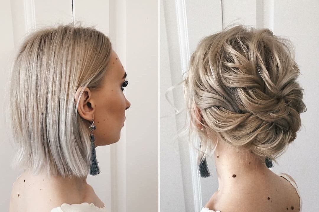 PEINADOS Y RECOGIDOS DE NOVIA PELO CORTO PELUQUERIA MOURE MALLORCA (12)