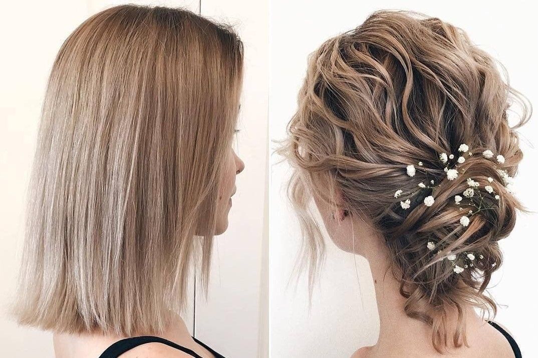 PEINADOS Y RECOGIDOS DE NOVIA PELO CORTO PELUQUERIA MOURE MALLORCA (13)